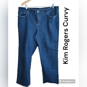 Kim Roger's curvy dark wash jeans 20 W